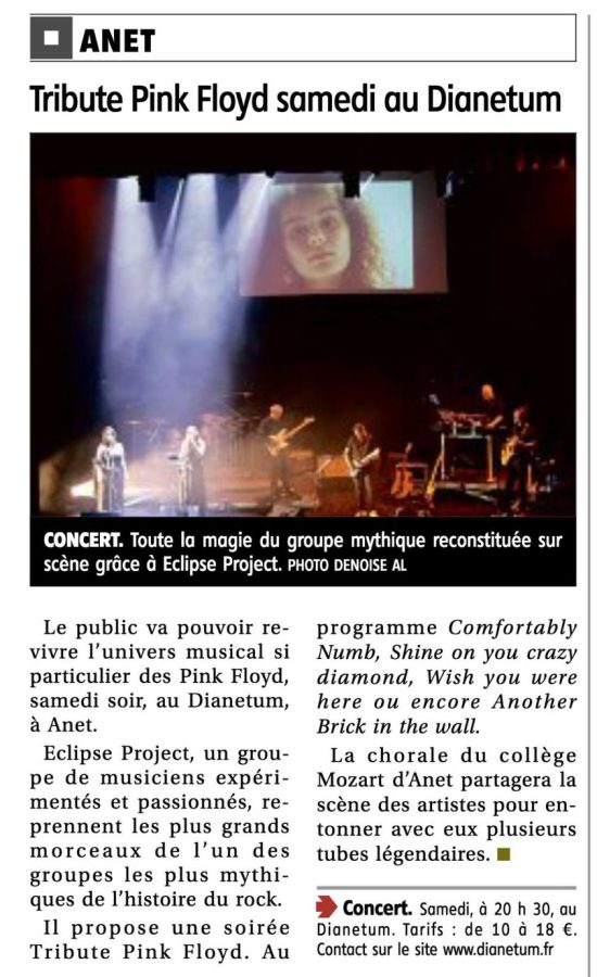 ANET Tribute Pink Floyd au Dianetum